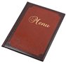 Menu holder,A4, artifical leather, PANTA PLAST 